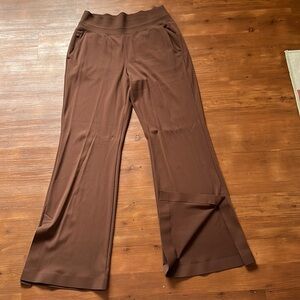Brown Athleta Venice flare pants
